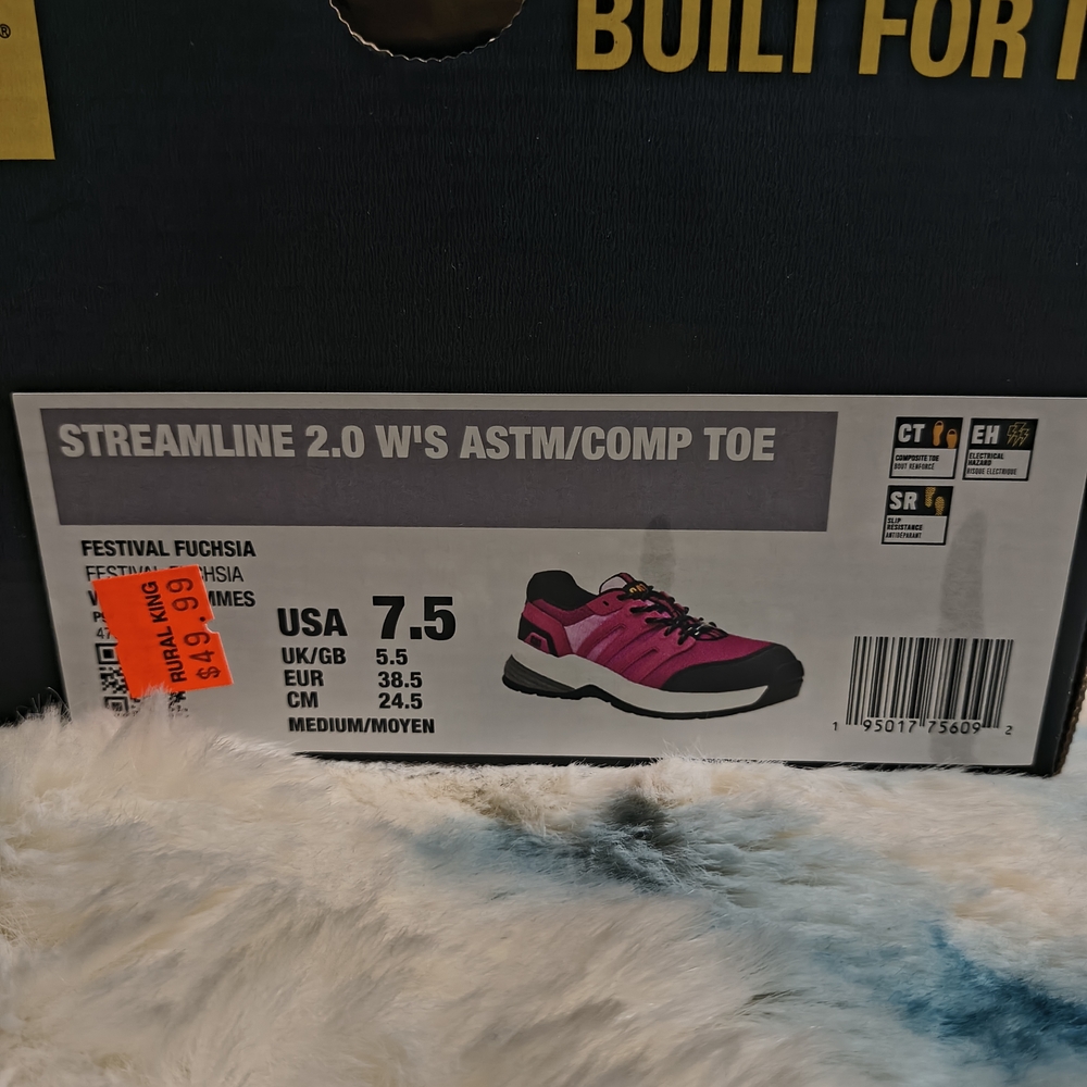 Caterpillar Women's Pink and Black Sneakers - Picture 7 of 8